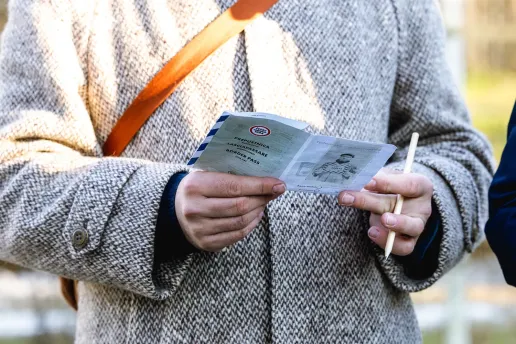 Border pass for the smuggling tour in Nova Gorica, Slovenia
