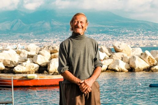 Local fisherman at the port of Trieste, Italy